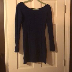 BCBG XS VIOLET SWEATER DRESS